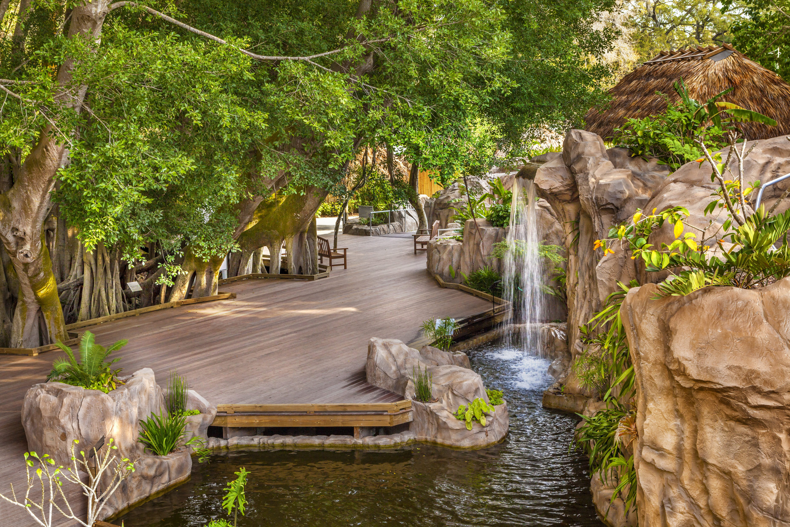 6826 Waterfall in Rainforest Garden