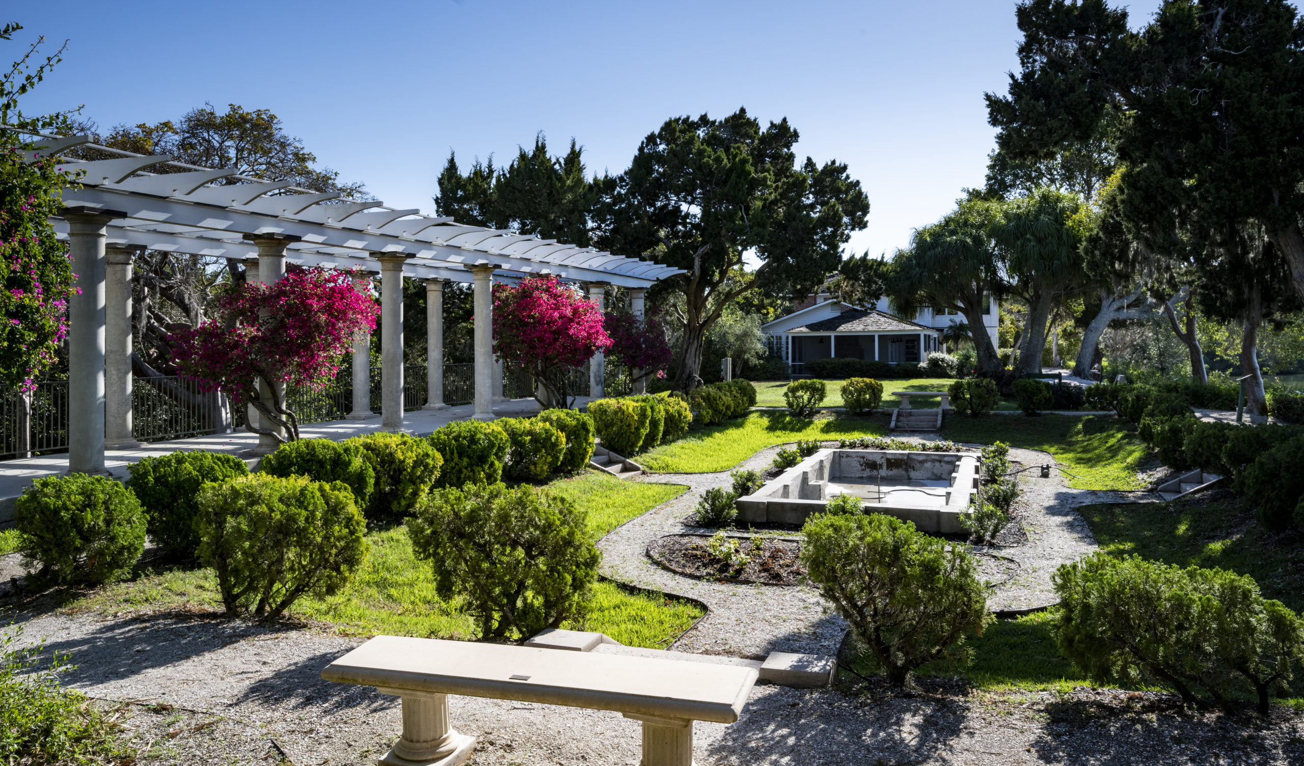 Sunken Gardens and Pergola at Selby Gardens' Historic Spanish Point campus 2 Sunken Gardens and Pergola
