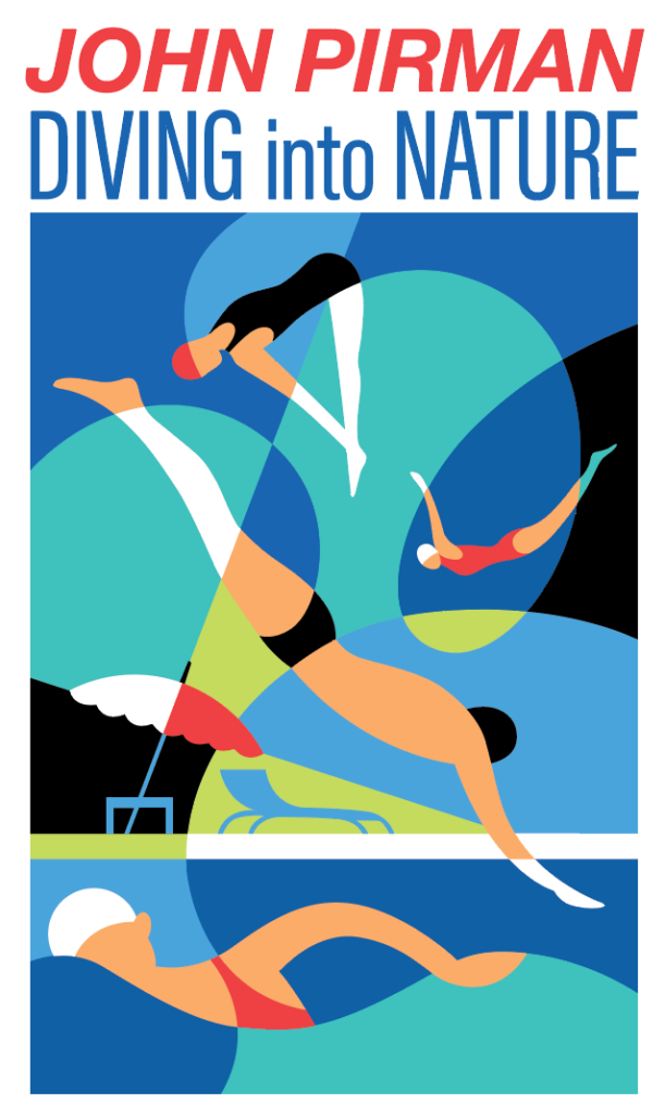 John Pirman - Pool Divers - exhibition lockup for digital promotion